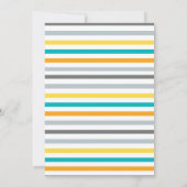 Invitation Fête d'anniversaire de la Cute Blue Lama (Dos)