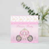 Invitation Fête d'anniversaire de la Cute Princess Coach Rose (Debout devant)