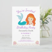 Invitation Fête d'anniversaire de la déesse de la Parties sci (Debout devant)