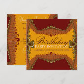 Invitation Fête d'anniversaire de la Déesse de la Terre  (Devant / Derrière)