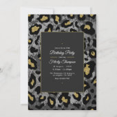 Invitation Fête d'anniversaire de la femme noire (Dos)