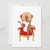 Invitation Fête d'anniversaire de la femme noire (Dos)