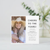 Invitation Fête d'anniversaire de la fête d'anniversaire de l (Debout devant)