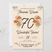 Invitation Fête d'anniversaire de la Fête de la Fleur de Fleu (Devant)