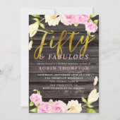 Invitation Fête d'anniversaire de la fête des 50 et 10 ans de (Devant)