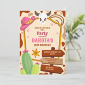 Invitation Fête d'anniversaire de la fille (Debout devant)