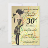 Invitation Fête d'anniversaire de la Fille (Devant)