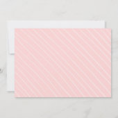 Invitation Fête d'anniversaire de la fille aux noix roses (Dos)