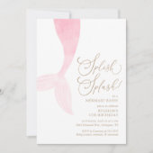 Invitation Fête d'anniversaire de la fille Mermaid (Devant)