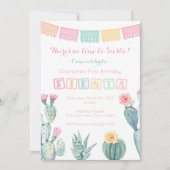 Invitation Fête d'anniversaire de la fille mexicaine, pas de  (Devant)