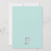 Invitation Fête d'anniversaire de la floraison Turquoise de K (Dos)