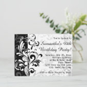 Invitation Fête d'anniversaire de la Fontaine noire/blanche (Debout devant)