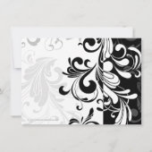 Invitation Fête d'anniversaire de la Fontaine noire/blanche (Dos)