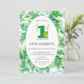 Invitation Fête d'anniversaire de la grenouille Froggy thème  (Debout devant)