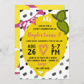 Invitation Fête d'anniversaire de la Lemonade Sweet (Devant / Derrière)