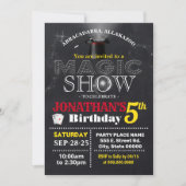 Invitation Fête d'anniversaire de la magie (Devant)