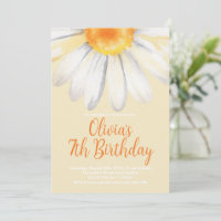 Fête d'anniversaire de la marguerite orange des an