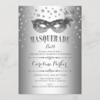 Fête d'anniversaire de la Masquerade d'argent