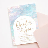 Invitation Fête d'anniversaire de la mer à l'une des sirènes