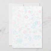 Invitation Fête d'anniversaire de la mignonne Girl Monster (Dos)