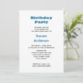 Invitation Fête d'anniversaire de la nébuleuse d'Orion (Debout devant)