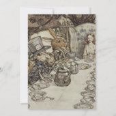 Invitation Fête d'anniversaire de la non-fête d'Alice Lapin C (Dos)