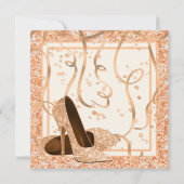 Invitation Fête d'anniversaire de la Pêche et de la Crème (Dos)