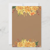 Invitation Fête d'anniversaire de la petite dinosaure citroui (Dos)