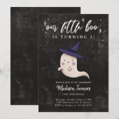 Invitation Fête d'anniversaire de la petite fille-fantôme de  (Devant / Derrière)