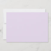 Invitation Fête d'anniversaire de la petite princesse Floral  (Dos)