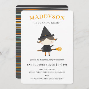 Invitation Fête d'anniversaire de la petite sorcière