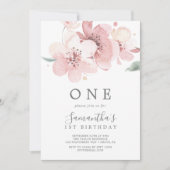 Invitation Fête d'anniversaire de la première floraison de ce (Devant)