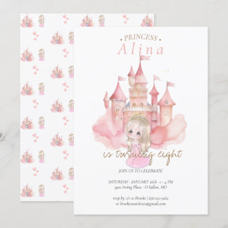Invitation Fête d'anniversaire de la princesse