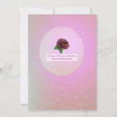 Invitation Fête d'anniversaire de la princesse afro-américain (Dos)