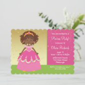 Invitation Fête d'anniversaire de la princesse américaine Gol (Debout devant)