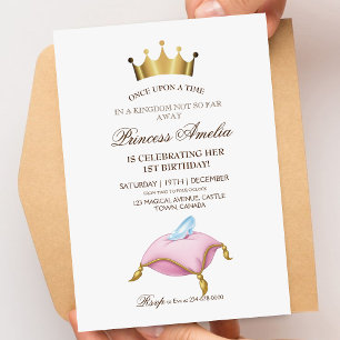Invitation Fête d'anniversaire de la Princesse Cinderella