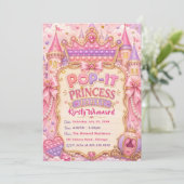 Invitation Fête d'anniversaire de la princesse Pop-It (Debout devant)