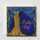 Invitation Fête d'anniversaire de la Royal Blue Gold (Devant)