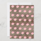 Invitation Fête d'anniversaire de la Russe Floral Drop Pink P (Dos)