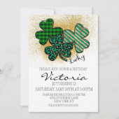 Invitation Fête d'anniversaire de la Saint-Patrick (Devant)