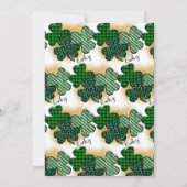 Invitation Fête d'anniversaire de la Saint-Patrick (Dos)