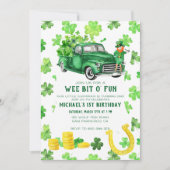 Invitation Fête d'anniversaire de la Saint-Patrick (Devant)