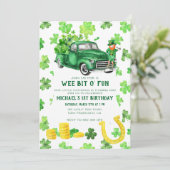 Invitation Fête d'anniversaire de la Saint-Patrick (Debout devant)