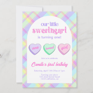 Invitation Fête d'anniversaire de la Saint-Valentin 1re année