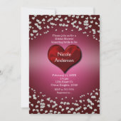 Invitation Fête d'anniversaire de la Saint-Valentin Cœurs d'a (Devant)