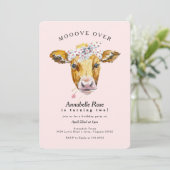 Invitation Fête d'anniversaire de la Sainte Vache Fille (Debout devant)