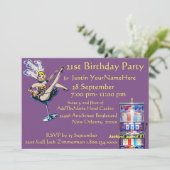 Invitation Fête d'anniversaire de la showgirl Jackpot Casino (Debout devant)