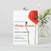 Invitation Fête d'anniversaire de la Simplicité florale du pa (Debout devant)