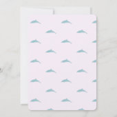 Invitation Fête d'anniversaire de la sirène (Dos)