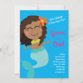 Invitation Fête d'anniversaire de la sirène (Devant)